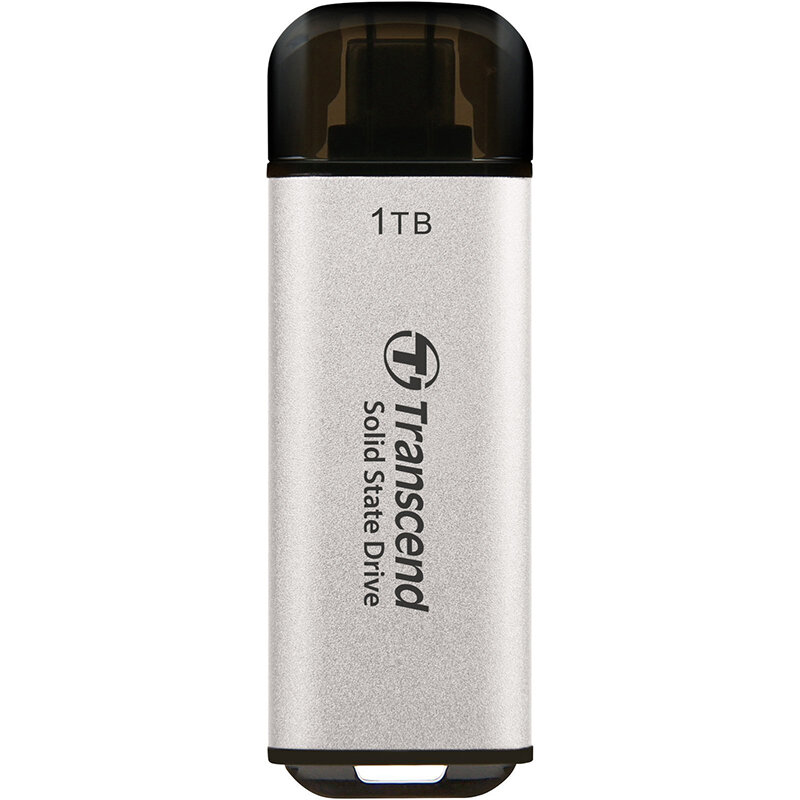 Внешний жесткий диск Transcend ESD300 серебристый USB-C 1TB (TS1TESD300S)