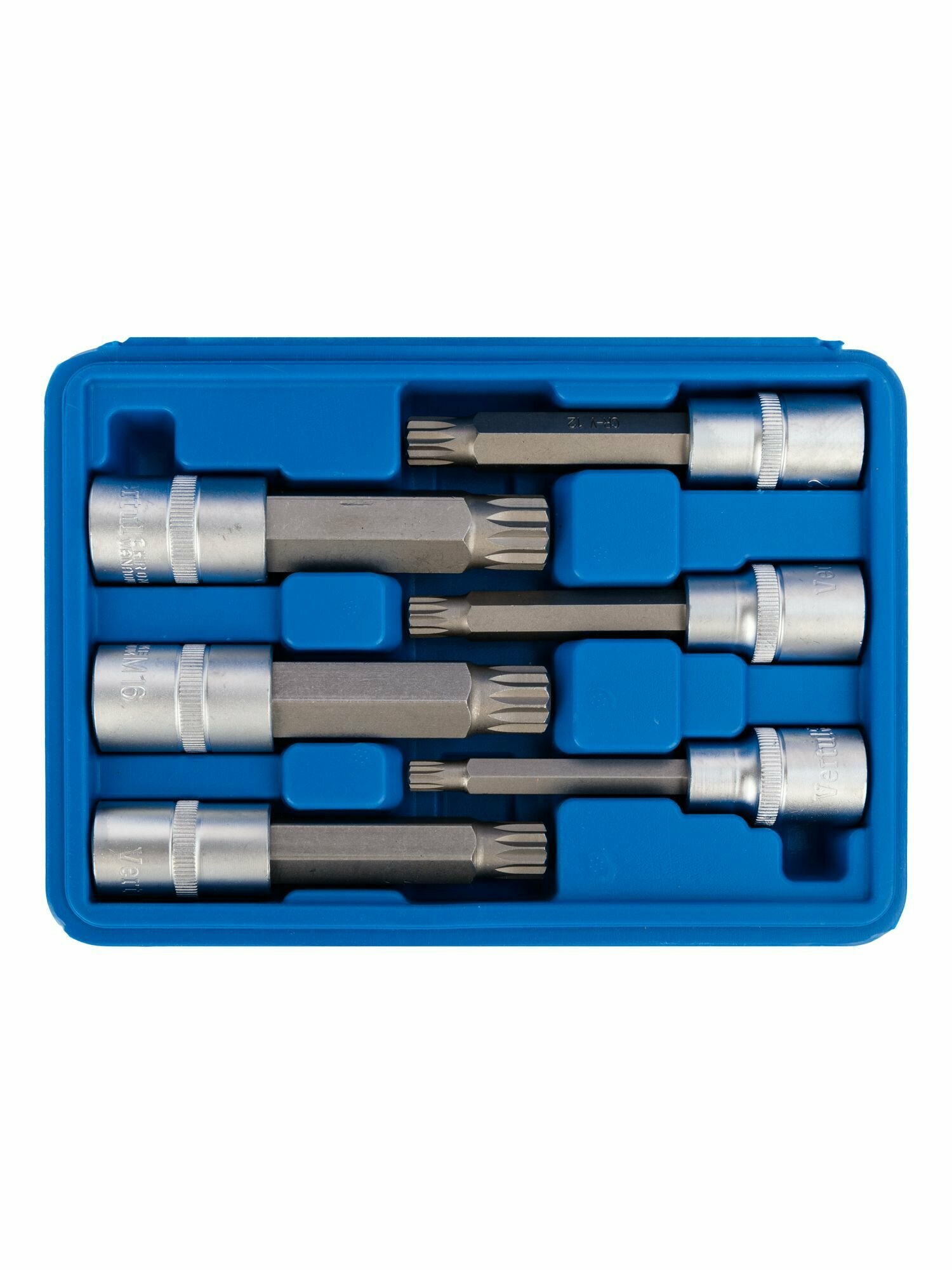 VR50198 Набор головок 1/2" со вставкой SPLINE 100 мм. 6 пр.