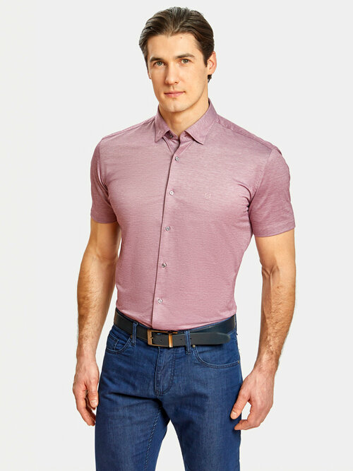 Рубашка KANZLER, размер 39, бордовый