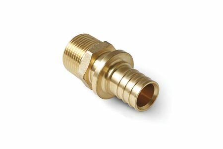 Муфта аксиальная латунная НР 16x3/4 | код AX1701634 | PRO AQUA (6шт. в упак.)