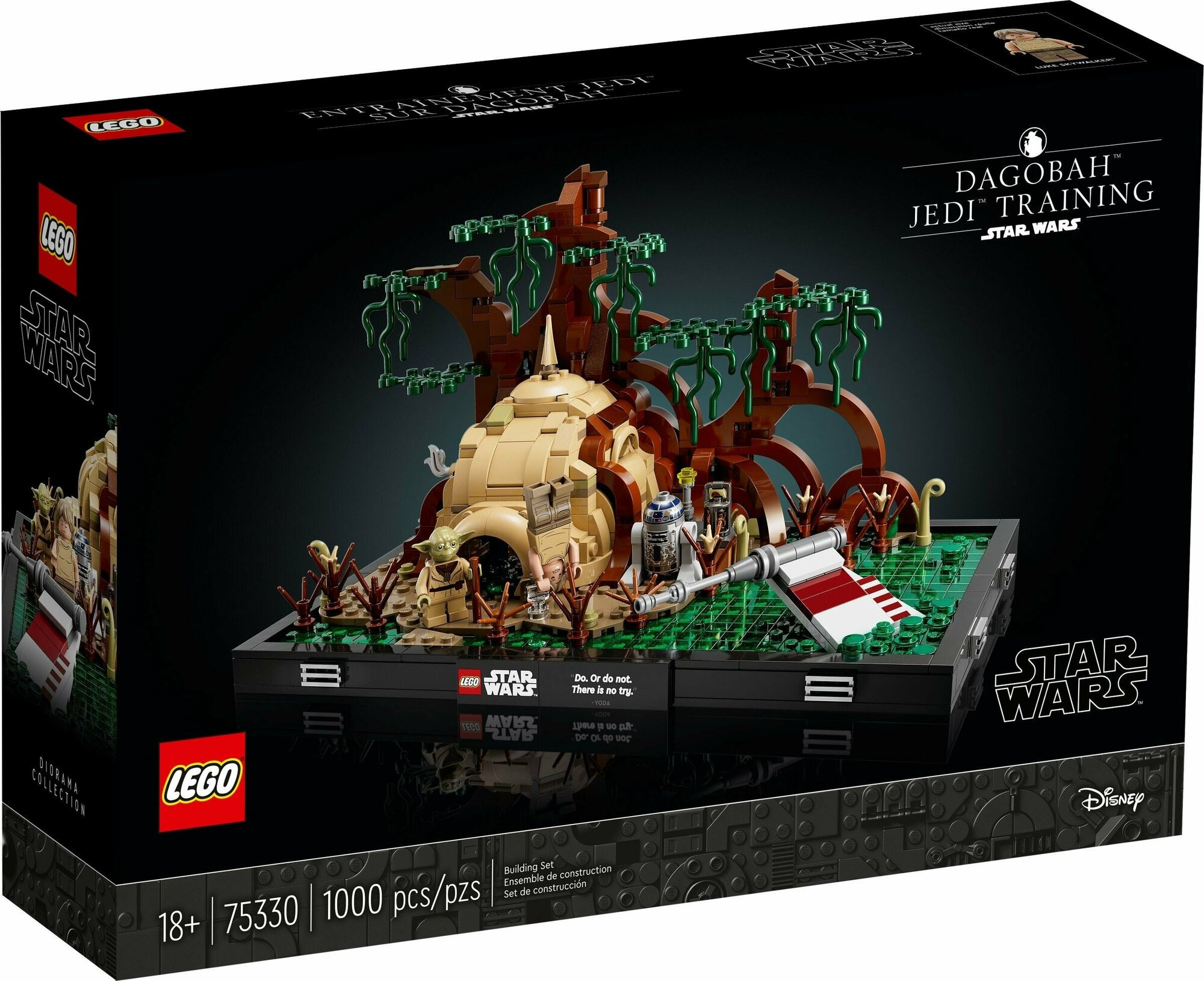 Конструктор LEGO 75330 Дагоба Обучение джедаев Диорама