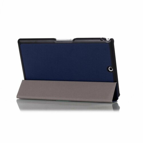 Чехол-обложка MyPads для Sony Xperia Z3 Tablet Compact тонкий умный кожаный на пластиковой основе с трансформацией в подставку