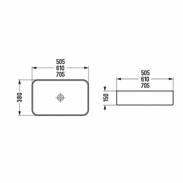 Раковина COMFORTY 78575MH-60 светло серая матовая - фотография № 10