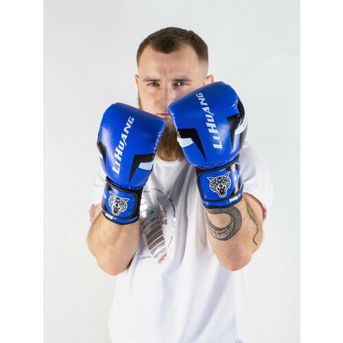 Перчатки для бокса Fight Light (12 oz, Синий)