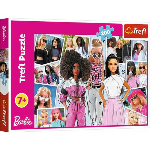 Пазл для детей Trefl 200 деталей: В мире Барби пазл для детей trefl 200 деталей герои диснея