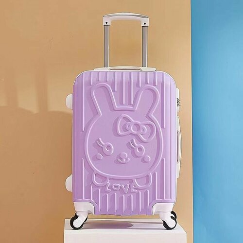 фото Чемодан , ручная кладь, 36х54х22 см, 3.2 кг, фиолетовый нет бренда