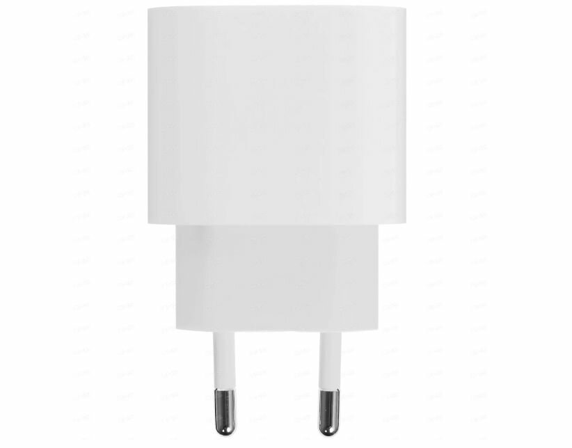 Сетевое зарядное устройство адаптер питания Apple USB-C 20Вт (MHJE3ZM/A), Быстрая зарядка для iPhone, белый — фото 1