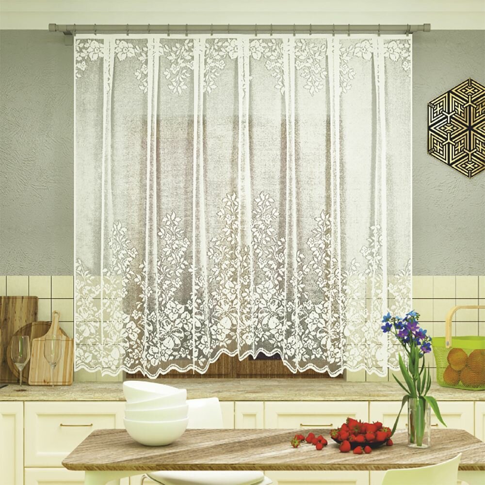 Штора для кухни Арка жаккард 265х165 см