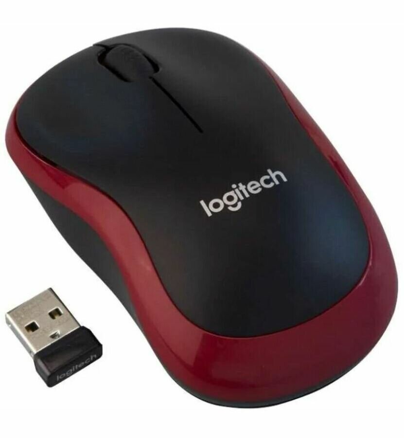 Мышь беспроводная Logitech M185 Red (910-002240 / 910-002633)