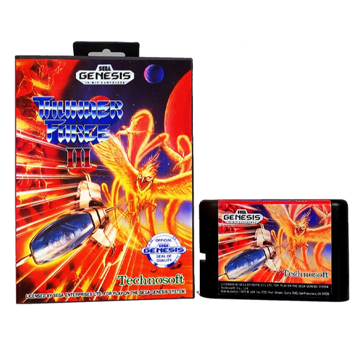 Картридж Sega Genesis Thunder Force III Для приставки Sega Genesis Sega Mega Drive 16 bit MD