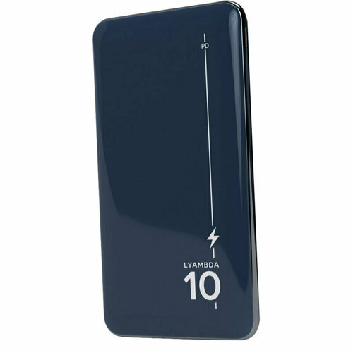 Внешний аккумулятор Lyambda LP303 Power Delivery 10000 мАч Dark Blue, 1749496 внешний аккумулятор power bank isa pb 14 power delivery 22 5w 10000 mah черный power bank с быстрой зарядкой аккумулятор для телефона