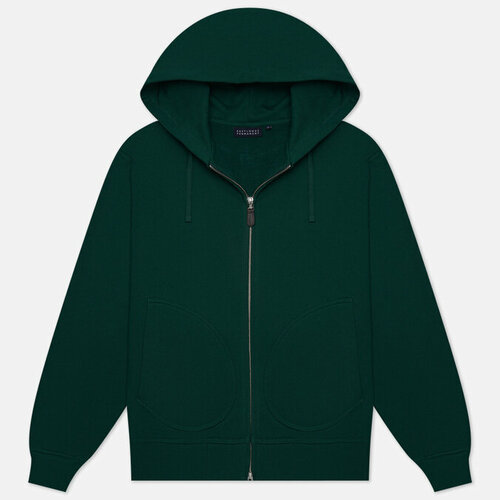 Толстовка EASTLOGUE permanent zip up hoodie 23fw, силуэт прямой, размер xl, зеленый