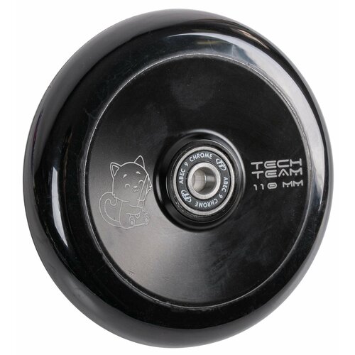 фото Колесо для самоката x-treme 110*24мм, cat, black techteam