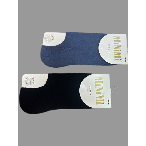 Носки MiNiMi, 2 пары, 2 уп., размер 39/41, черный, синий носки minimi 2 пары 2 уп размер onesize экрю