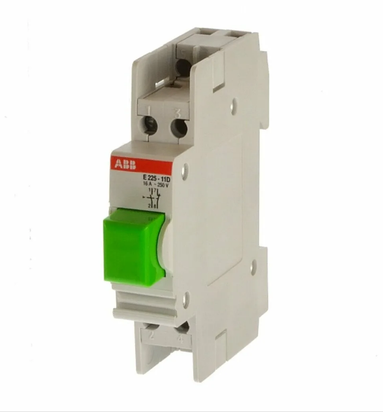 Кнопочный выкл. с зеленой кнопкой1НО+1НЗ без фиксации E225-11D 2CCE110830R0001