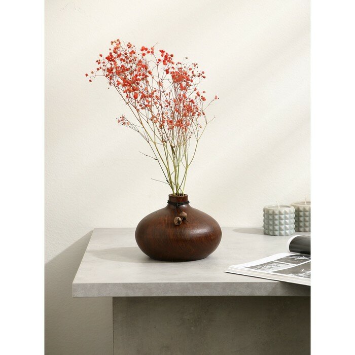 фото Красная глина Ваза этническая «Энайола», керамика