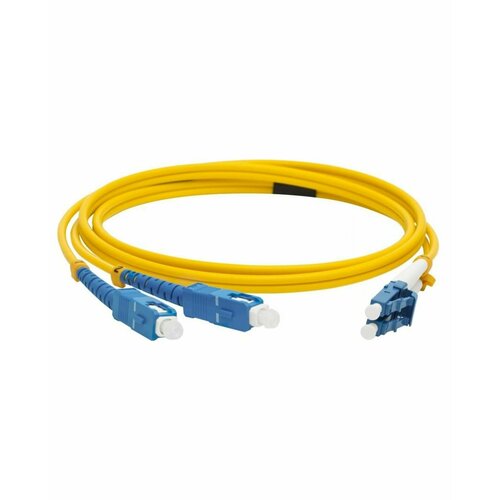 Патч-корд Lanmaster оптический TWT, PVC, дуплексный, LC/UPC-SC/UPC, SM OS2, 2.0 м