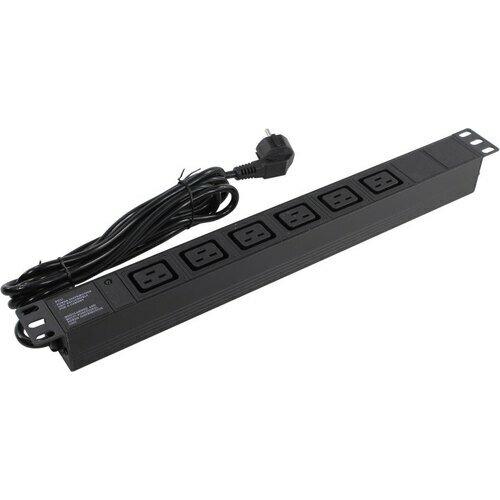 Блок силовых розеток Exegate ServerPro PDU-19H013 Al-6C19-EU3-SW