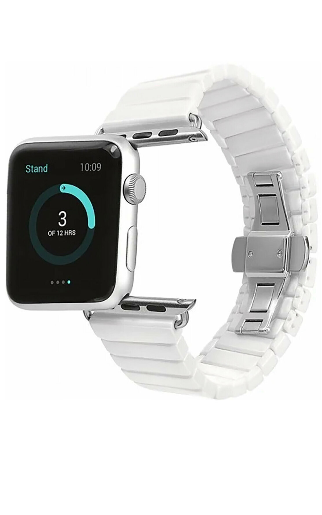 фото Ремешок для Apple Watch 42/44/45/49 mm Ceramic Watchband керамический Белый