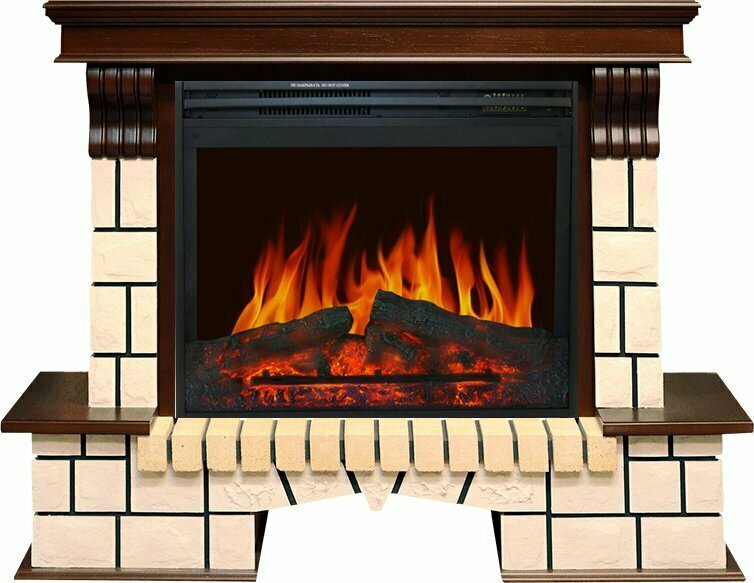 Каминокомплект Royal Flame Pietra - Темный дуб с очагом Jupiter FX New