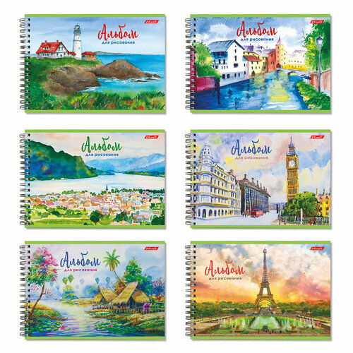 Альбом для рисования Светоч 100 гм2 A4 29 х 205 см на гребне 48 л 48АЛГР4_000280 Рисуем пейзажи 169₽