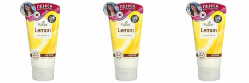 On The Body Пенка для умывания Natural Lemon с экстрактом цитрусовых, 120 г. 3 шт