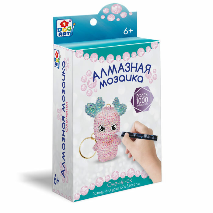 Набор для создания брелока 1TOY Алмазная мозаика 