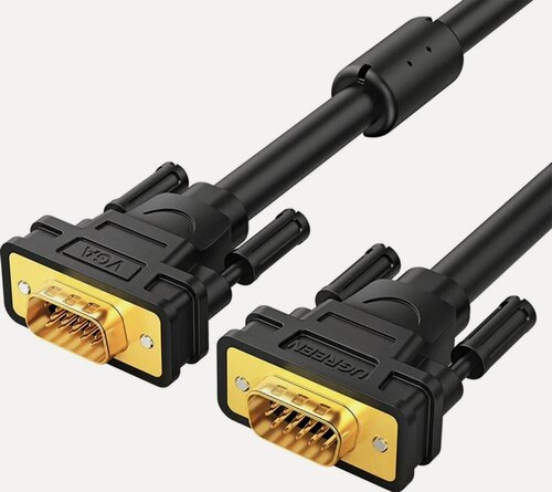 Изображение товара Кабель UGREEN VG101 (11635) VGA Male to Male Cable. Длина 20 м. Цвет: черный