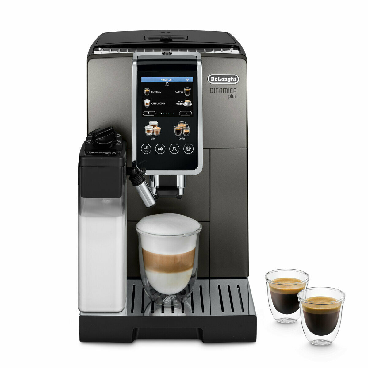 Кофемашина  De'Longhi ECAM380.95. TB, металлик/черный