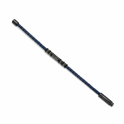 фото Плетеный браслет cerruti 1881 tornillo, 1 шт., размер 21 см, размер l, синий