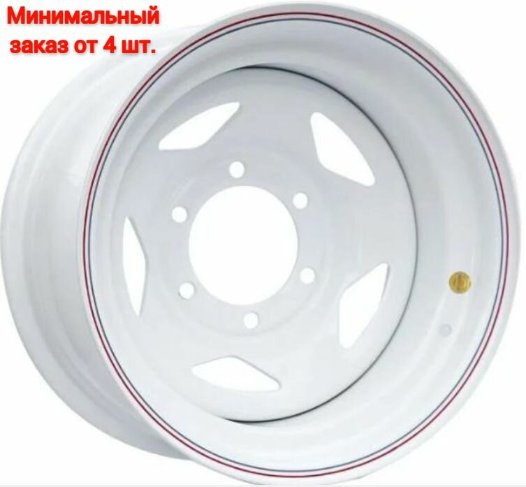 Диск колеса стальной OFF-ROAD Wheels UAZ 16x8 5x139.7 d110 ET-0 белый №83W (84)