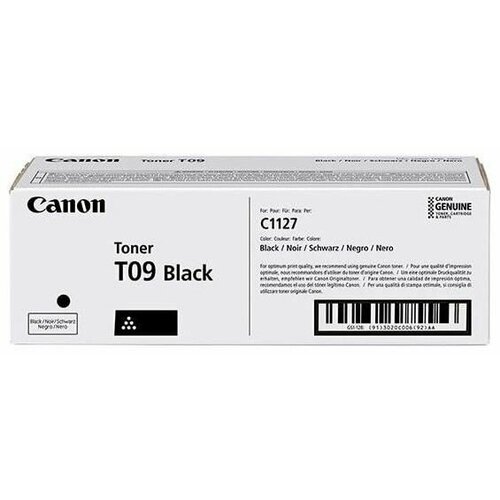 Картридж для лазерного принтера CANON T09 Black (3020C006) картридж для лазерного принтера canon t09 yellow 3017c006