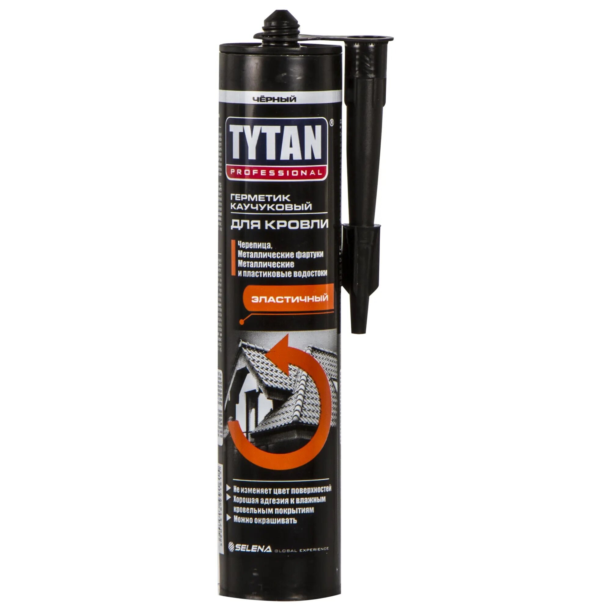 Герметик каучуковый кровельный чёрный Tytan Professional 310 мл