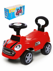 Каталка детская Speedrunner BabyCare (музыкальный руль), красный
