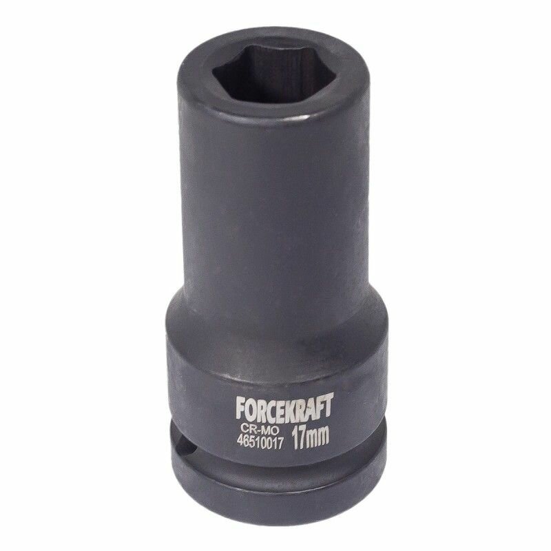 фото Головка ударная глубокая для гайковерта 3/4", 17мм 6-гранная