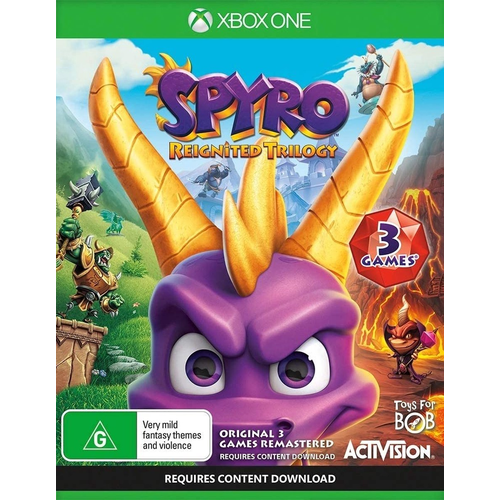 игра crash team racing nitro fueled spyro для xbox one series x s английский язык электронный ключ аргентина Игра Spyro Reignited Trilogy, цифровой ключ для Xbox One/Series X|S, английский язык, Аргентина