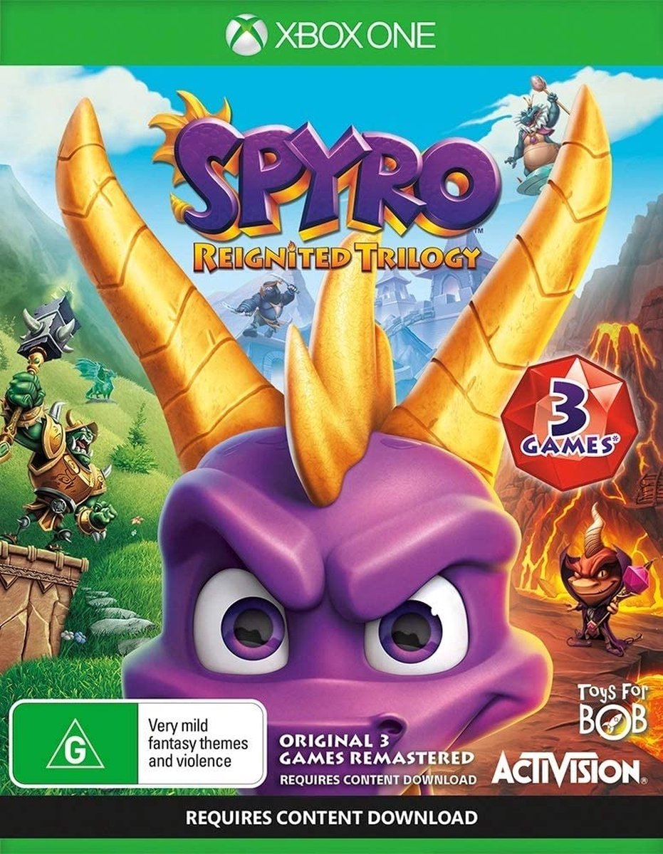 Игра Spyro Reignited Trilogy, цифровой ключ для Xbox One/Series X|S, английский язык, Аргентина