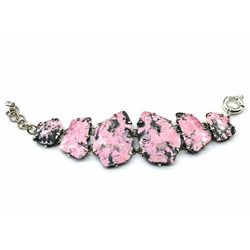 Браслет Радуга Камня, родонит, размер 16 см, розовый браслет радуга камня родонит размер 16 см розовый