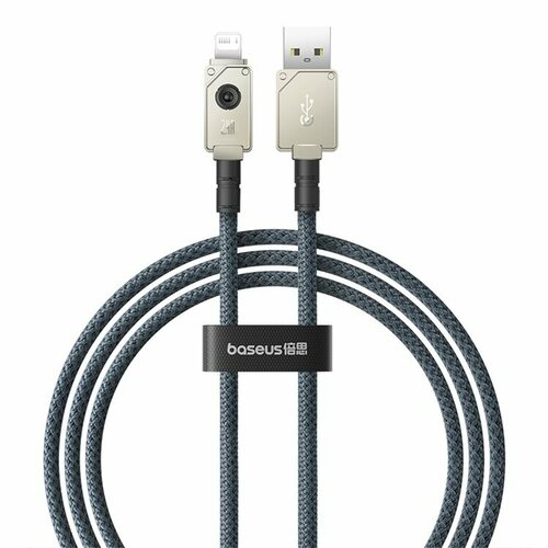 Кабель Baseus Unbreakable USB-Lightning 2.4A 1m (белый) кабель jet a usb lightning ja dc44 1 м 1 шт черный