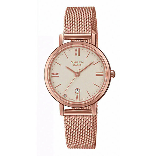 Наручные часы CASIO Sheen SHE-4540CGM-4A, золотой, белый