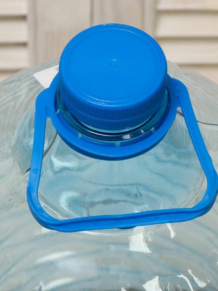 ПЭТ-бутыль, 10 л, одноразовая, с ручкой, "Hidde", цвет голубой - фотография № 8