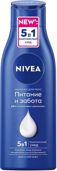 Молочко для тела NIVEA Питание и забота для сухой кожи 250мл