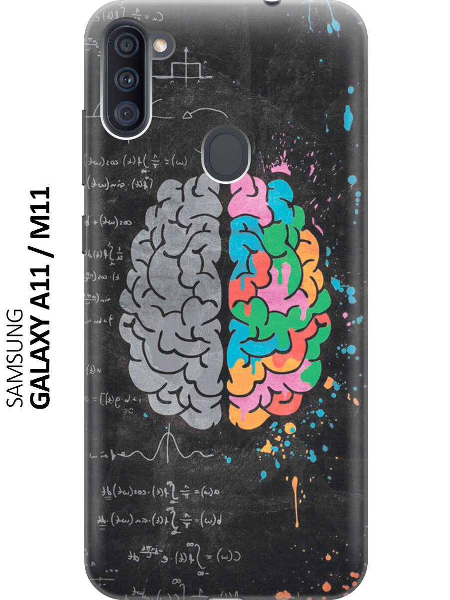 Силиконовый чехол на Samsung Galaxy A11 / M11 / Самсунг А11 / М11 с принтом "Красочное полушарие"