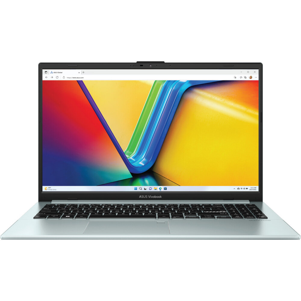 Ноутбук ASUS Vivobook Go E1504FA-L1013W, 15.6" (1920x1080) IPS/AMD Ryzen 5 7520U/8ГБ DDR5/512ГБ SSD/Radeon Graphics/Windows 11 Home, светло-зеленый (90NB0ZR1-M00LA0)