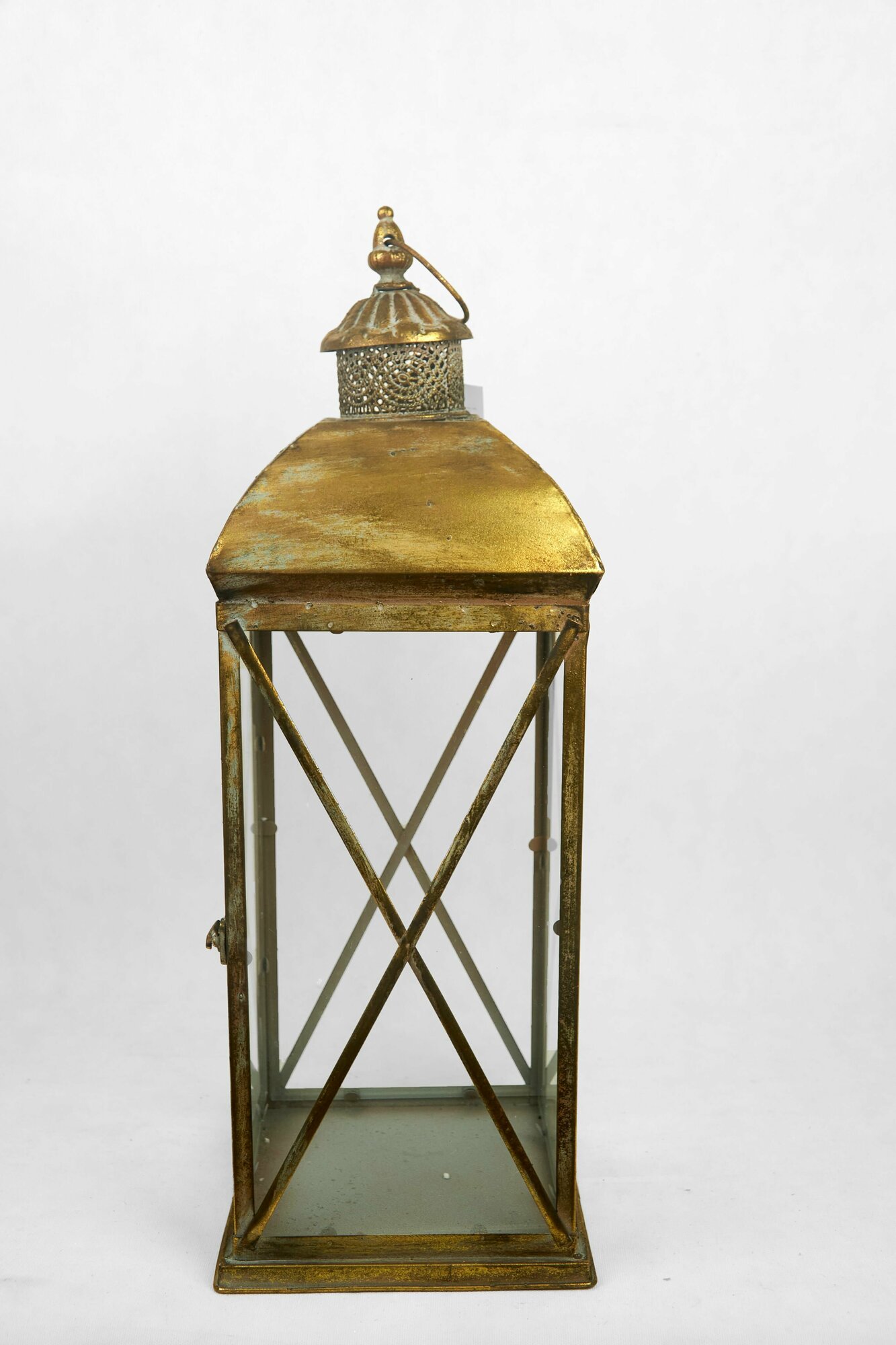 фото Светильник Фонарь золотой 22х22х62 см без лампы Country Artists