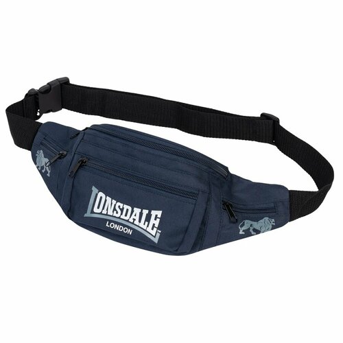 фото Сумка поясная lonsdale поясная сумка lonsdale hip синяя повседневная, синий