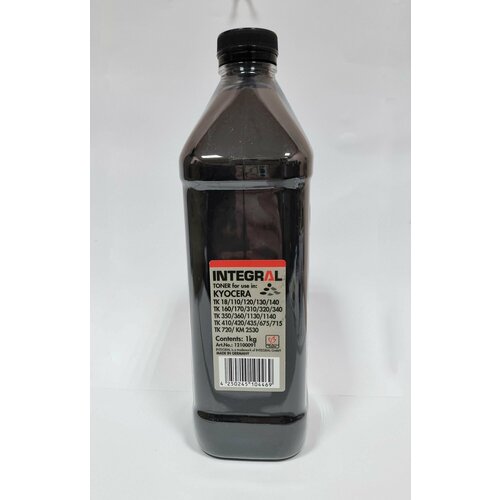 Тонер для заправки Integral для Kyocera универсальный 12100091, банка 1 кг