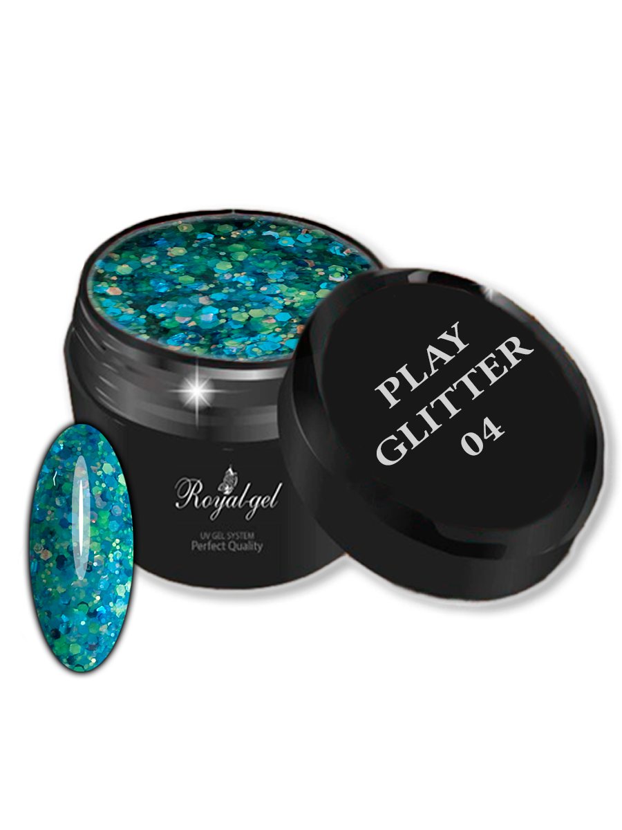 Гель Royal-gel "Play Glitter" 5 мл. 04