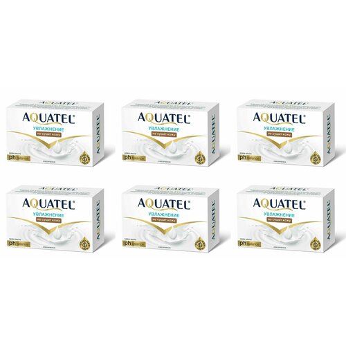 Aquatel Крем-мыло твердое Классическое, 90 г, 6 штук крем для тела uriage первое очищающее крем мыло для лица и тела