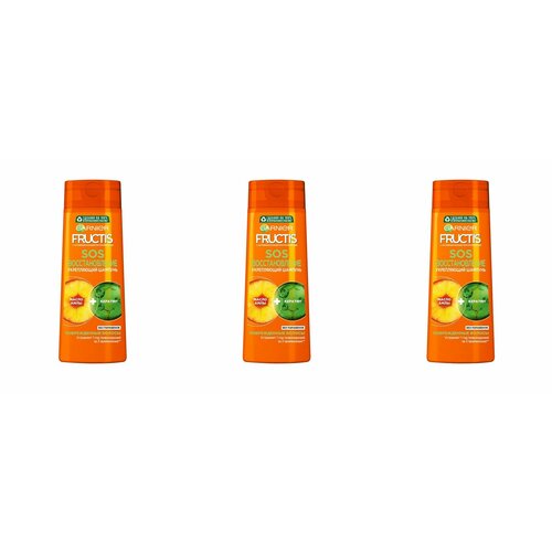 Garnier Шампунь для волос Fructis SOS Восстановление, 250 мл, 3 шт garnier шампунь для волос fructis sos восстановление 250 мл 3 шт